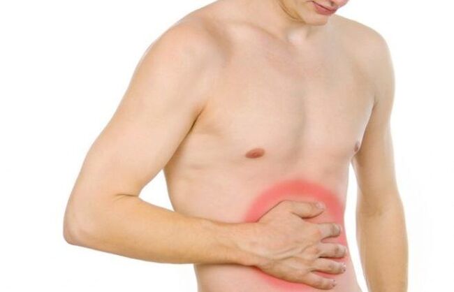 douleurs abdominales comme symptôme de la présence de parasites