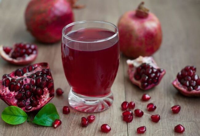 jus de grenade pour éliminer les parasites
